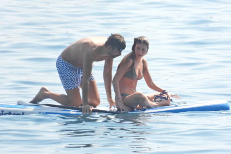 Gerard Pique enjoys a romantic getaway with new lover Clara Chia as the pair paddleboard off a luxury yacht on the Croatia coast