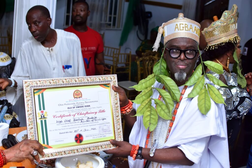 Celebrating the Enthralling Installation of Biodun and Moronke Badejo as Agba Akin & Iya Oba of Owode Egba