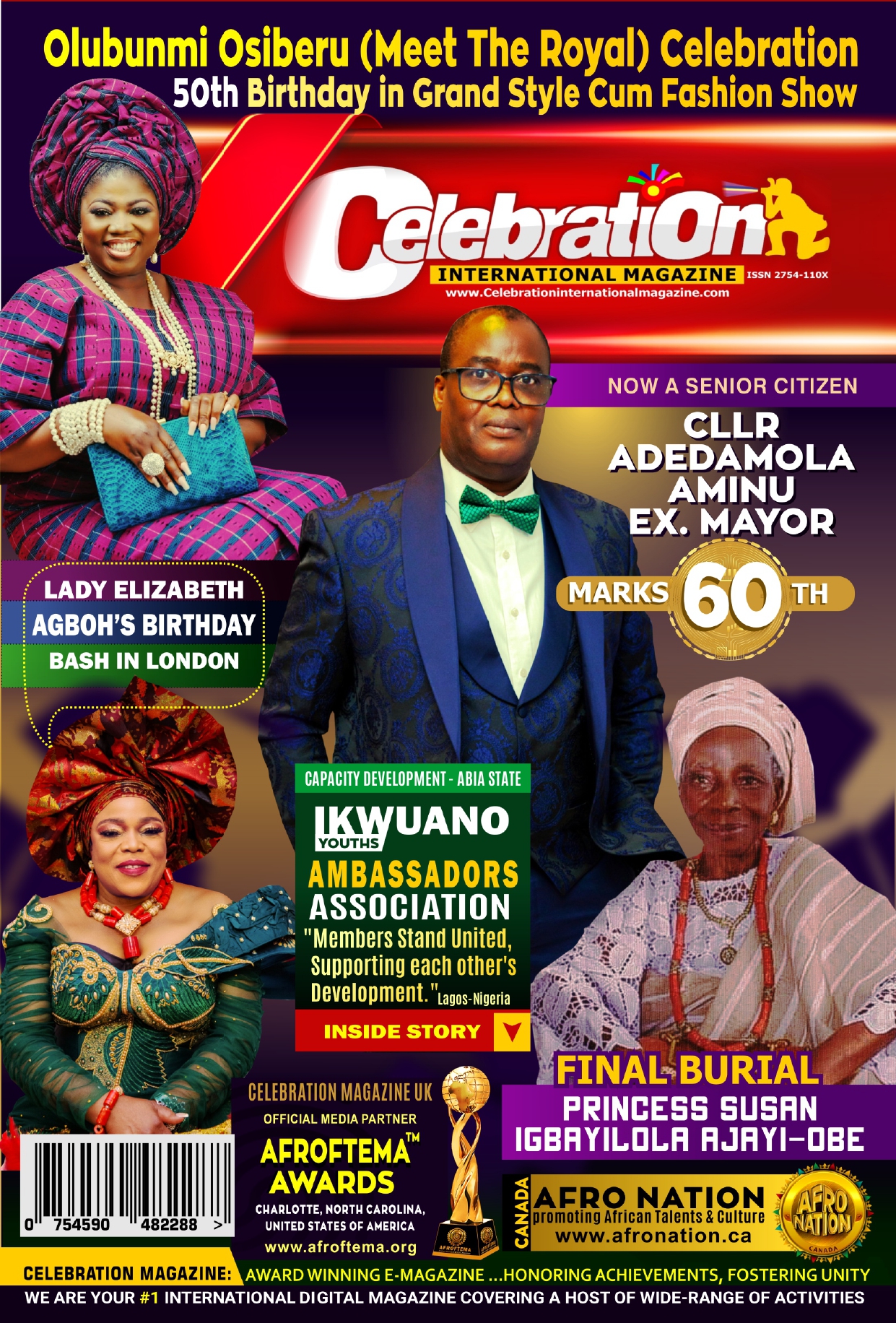 73rd Edition Celebration International Magazine UK Tuesday 19th March 2024